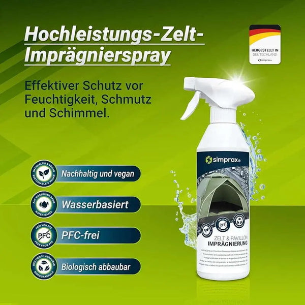 Simprax hightec Zelt Imprägnierung