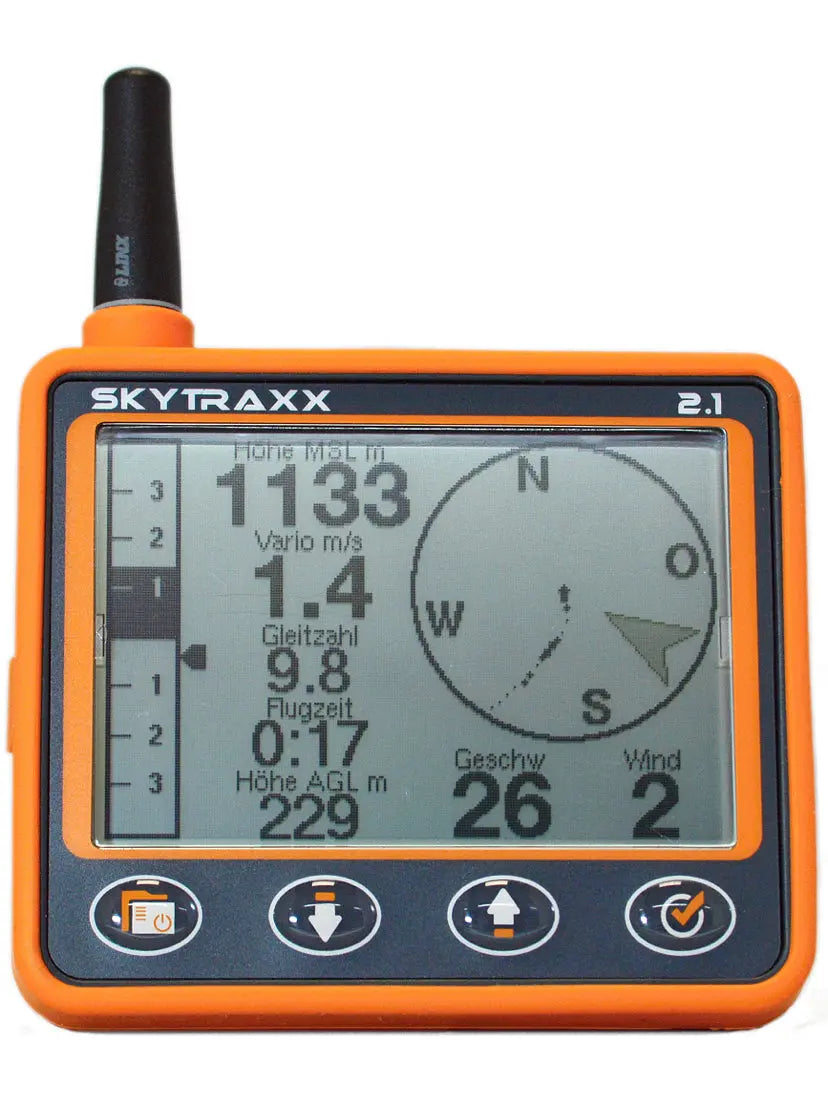 produkt kollektionsbild fuer gleitschirm flugelektronik und zubehoer zum gleitschirmfliegen. das bild zeigt diverse verschiedene elektronische geraete wie fungeraete, variometer, kabel, powerbank, windmeser, satellitenkommunikation, zello button usw