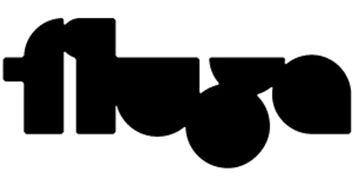 Logo vom Hersteller fluga sports fuer gleitschirm flugbrillen logo in schwarze schrift