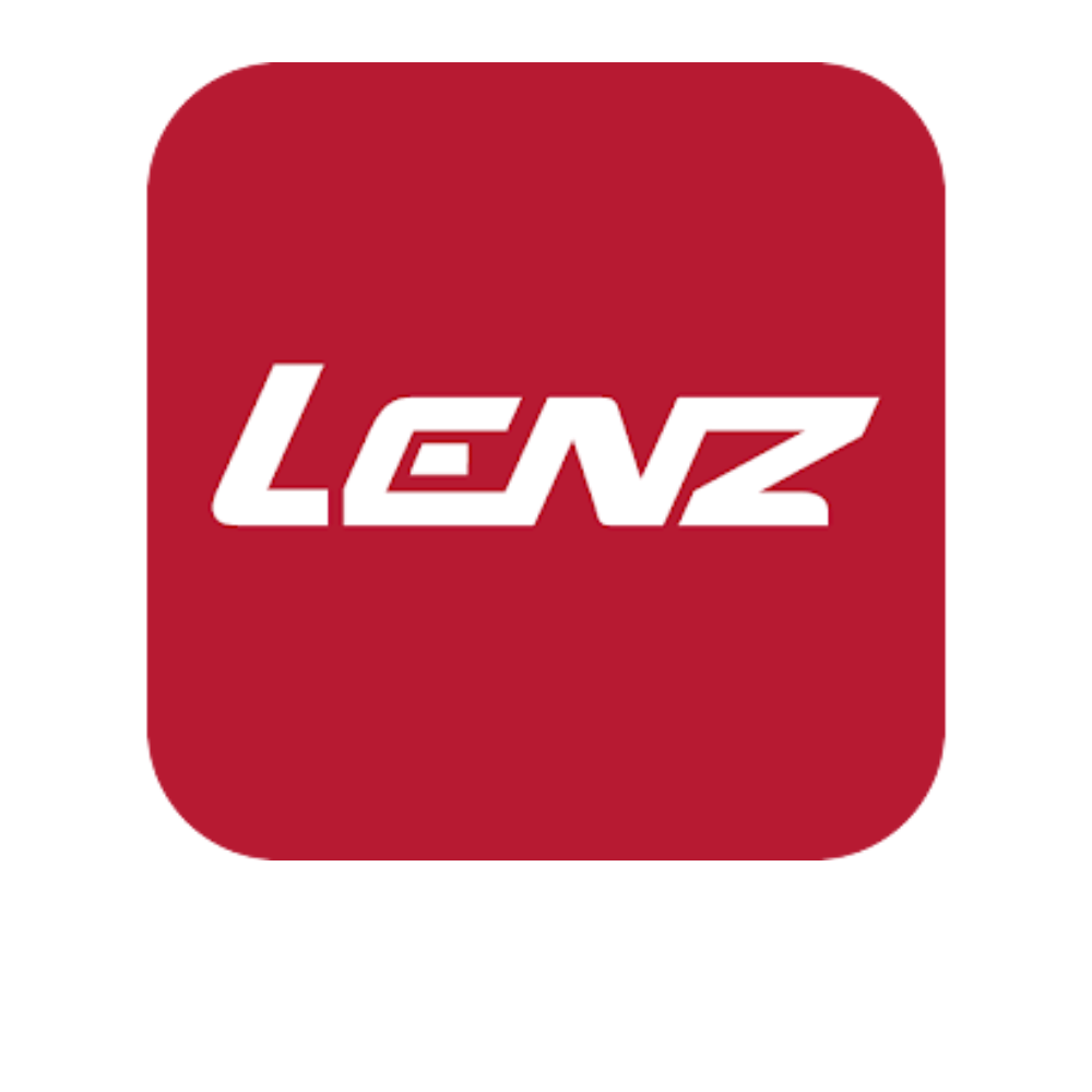 Hersteller Logo für Lenz Products heizhandschuhe und beheizbare Kleidung. Logo in rot mit weisser Schrift