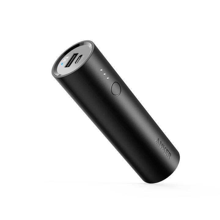 Helmkakku PowerCore (5000 mAh), kompakte Powerbank zur schnellen Aufladung von Geräten, ideal für Helmkameras, mit PowerIQ Technologie und Montagemöglichkeit am Helm.