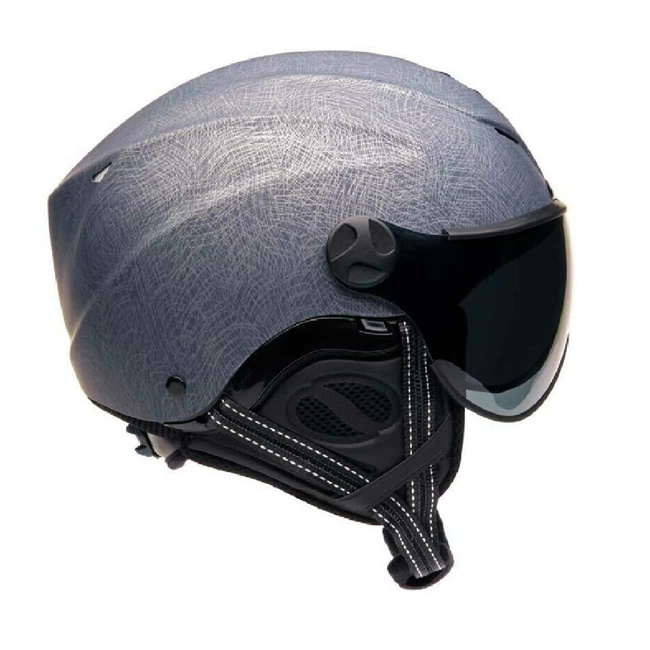 Icaro Nerv 2.0 Scratch - Spezial Edition Gleitschirmhelm mit abnehmbaren Ohrenschützern und verstellbarem Justierrad, ideal für Flugsportler, ohne Visier.