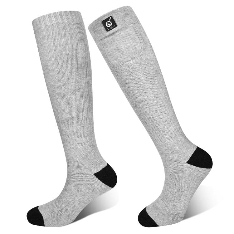 Savior HEAT SOCK Helsinki - SET, beheizbare Socken mit Flammenmuster, ideal für Outdoor-Aktivitäten, schnell aufheizend und komfortabel für kaltes Wetter.