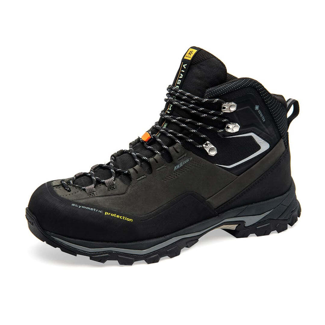 Kailas Viaggio GTX Mid - Bergschuh aus Nubukleder mit Schnürung, GORE-TEX Membran und Vibram-Sohle, ideal für anspruchsvolle Wanderungen.