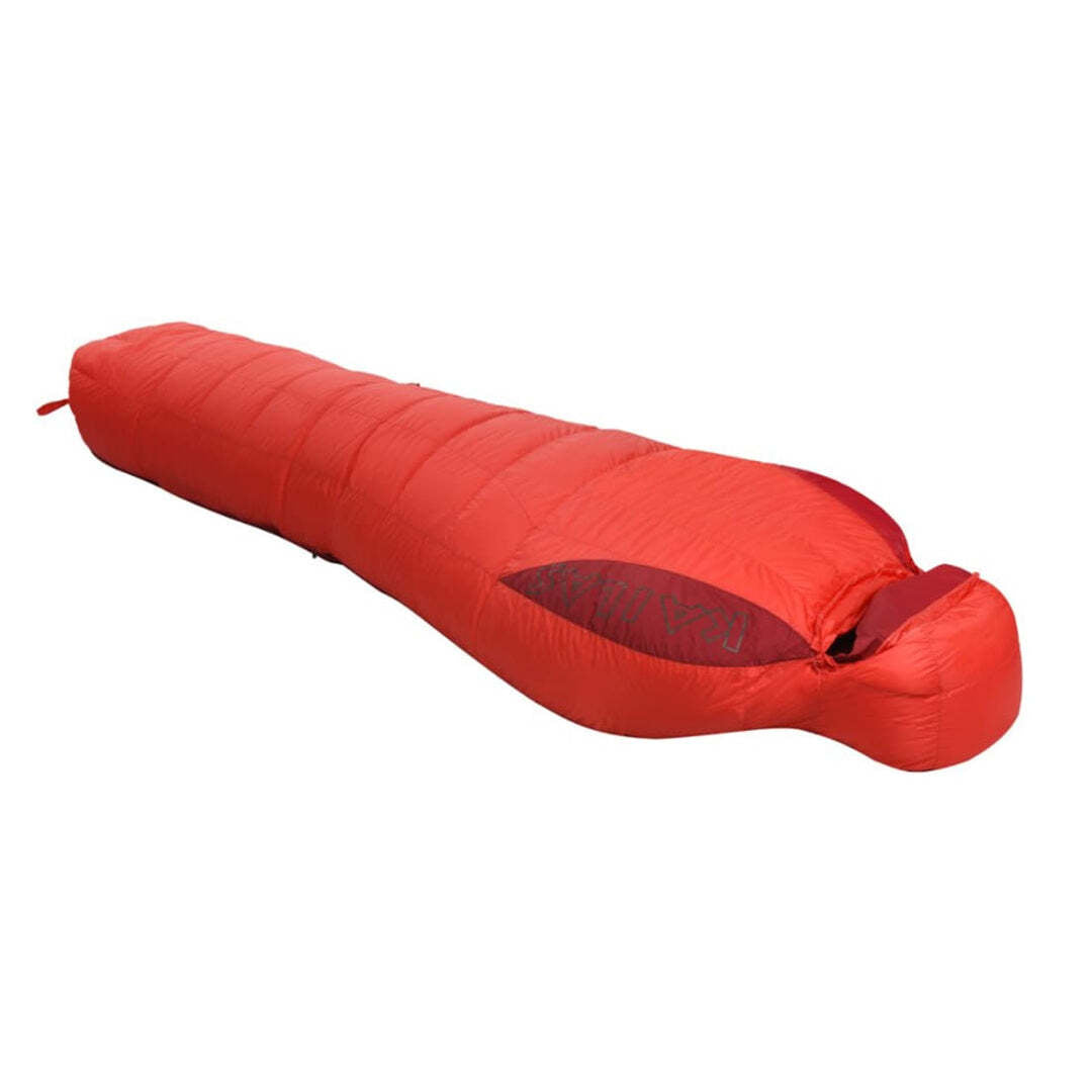 Kailas MOUNTAIN 900/600 Alpine Down Sleeping Bag, ideal für extreme Abenteuer, mit integriertem Kissen und innovativer Wärmeregulierung für alpines Klettern.