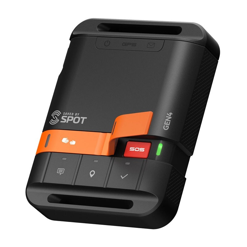 Globalstar SPOT Gen 4 Satelliten-Notfallmessenger, kompakter GPS-Tracker für sichere Kommunikation abseits mobiler Netze, ideal für Gleitschirmabenteuer und Notfälle.