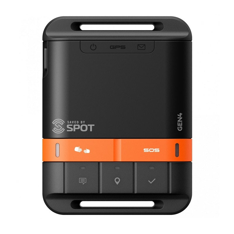 Globalstar SPOT Gen 4 Satelliten-Notfallmessenger, kompakter GPS-Tracker für sichere Kommunikation abseits mobiler Netze, ideal für Gleitschirmabenteuer und Notfälle.