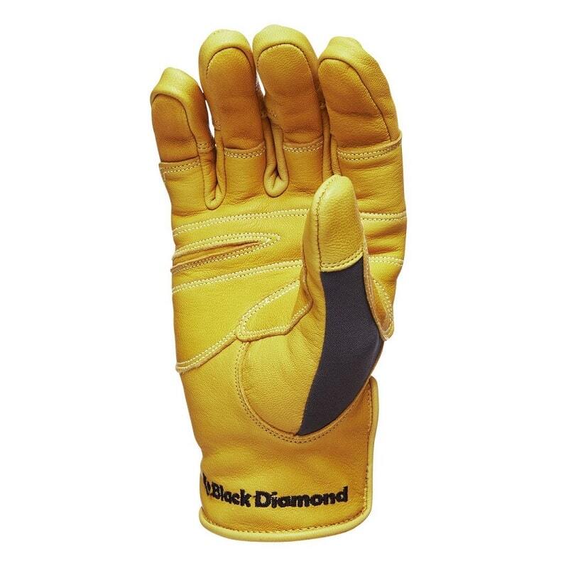 Black Diamond Transition (Sommer) Handschuhe aus Ziegenleder und abriebfestem Nylon, ideal für Gleitschirmfliegen und Klettern, bieten ausgezeichnete Passform und Griffigkeit.