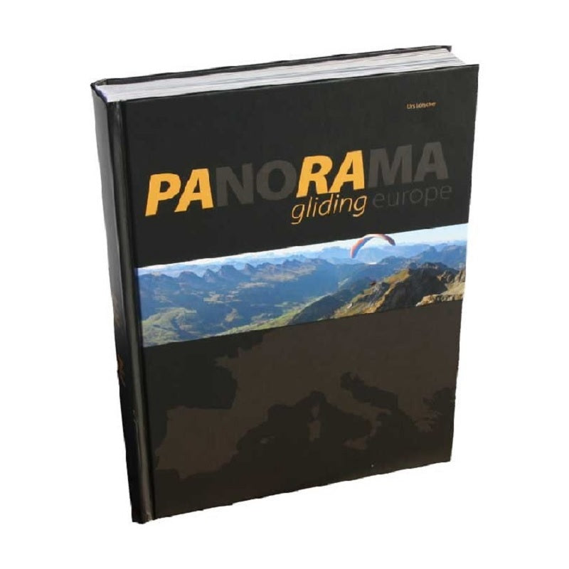 Panorama Gliding Europe - Fluggebietsführer, ein umfassendes Buch über über 250 europäische Fluggebiete mit eindrucksvollen Bildern und detaillierten Informationen für Gleitschirmpiloten.