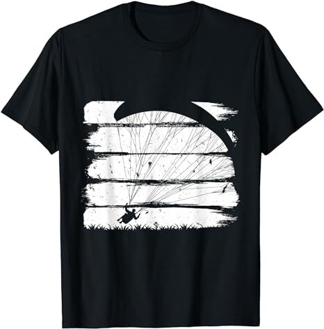 Paragliding T-Shirt XC mit grafischem Design, ideal für Gleitschirmflieger. Perfekt geschnitten, doppelt genäht, 100% Baumwolle, geeignet für alle Paragliding-Enthusiasten.