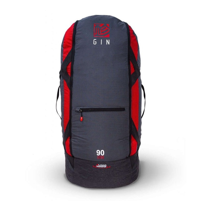 GIN Classic Lite Rucksack 90L, ergonomisch mit praktischem Design, großer Reißverschluss und verstellbaren Riemen, ideal für modernen Gleitschirmsport.