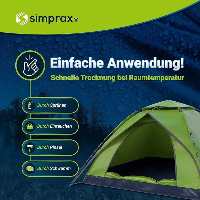zelt imprägnierspray Simprax hightec Zelt Imprägnierung