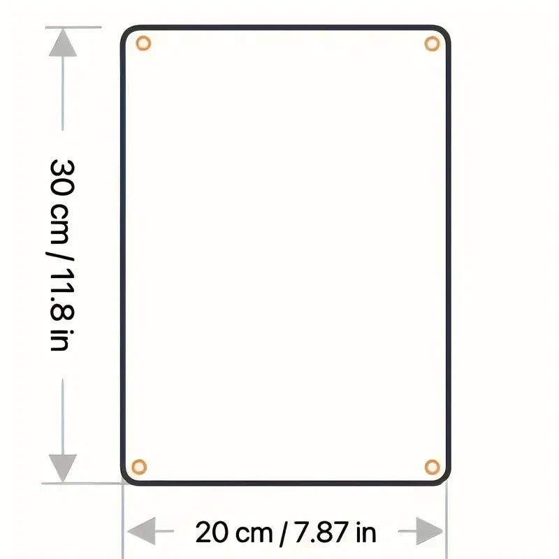 Aufhängeschild Retro Pilotencode mit Flugzeuggrafik, ideal als Wanddeko. Hochwertig verarbeitet, mit gerollten Kanten und Löchern zum Aufhängen, Größe 20x30cm.