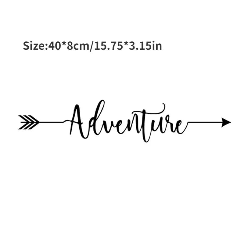 Autoaufkleber Adventure Schriftzug in elegantem Schriftzug-Design, ideal für Autos und andere Oberflächen, passend zum hochwertigen Gleitschirmzubehör von Paragliding24.ch.