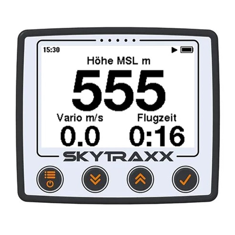 Skytraxx 5 mini FF: Kompaktes Variometer für Gleitschirmflüge, mit integriertem FANET und FLARM, brillantes Display und lange Akkulaufzeit. Ideal für Outdoor-Abenteuer.