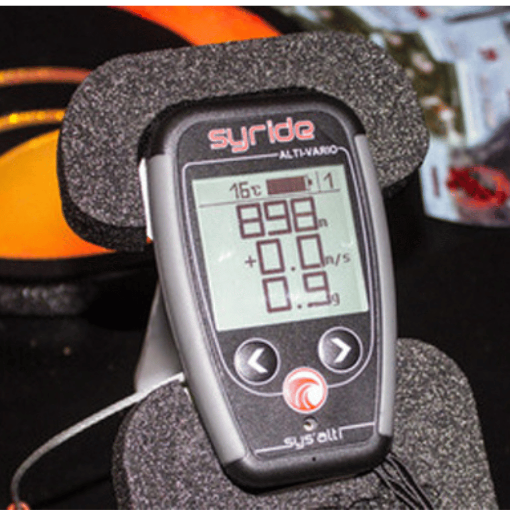 Syride SYS Alti V3 - Alt Vario, ultraleichtes Fluginstrument mit konfigurierbarem Display, Höhenmesser, Variometer und G-Sensor, ideal für Gleitschirmflieger.