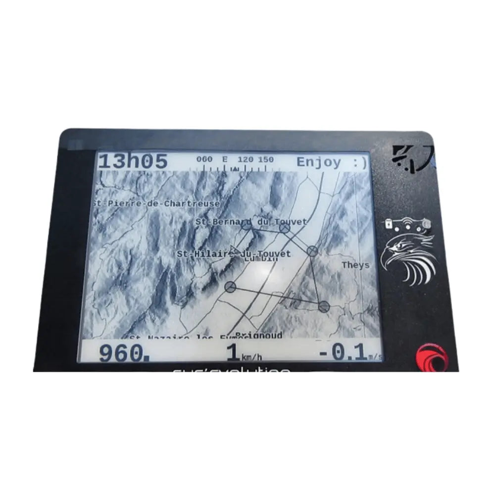 Syride SYS Evolution - Experten-GPS-Variometer mit Touchscreen, ideal für XC-Flüge und Wettbewerbe, weltweit topographische Karten und 6-Zoll-E-Ink-Bildschirm.
