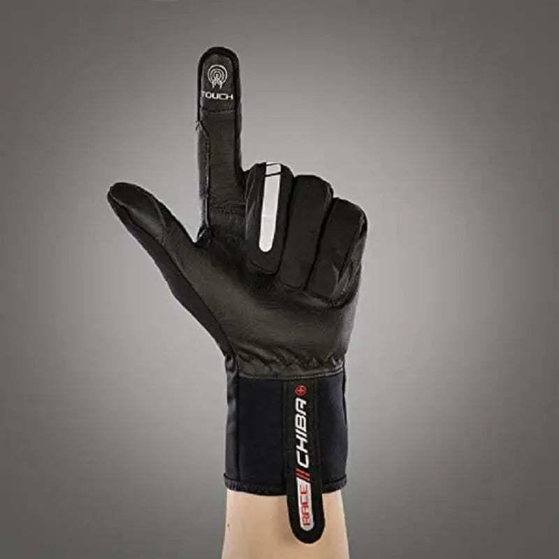 Chiba Performer Flughandschuh (Sommer) mit griffiger Digital-Carbon Fibre-Innenhand, extralangem Pulswärmer aus Neopren und Touchfunktion, ideal für sicheres Gleitschirmfliegen.