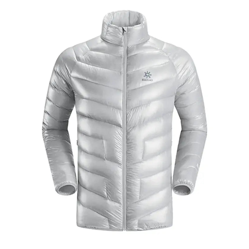 Kailas Mont Ultralight Daunenjacke (900 Cuin) mit Logo, ideal für kaltes Wetter, strapazierfähig und atmungsaktiv, aus 10D-Nylon, mit versteckter Reißverschlusstasche.