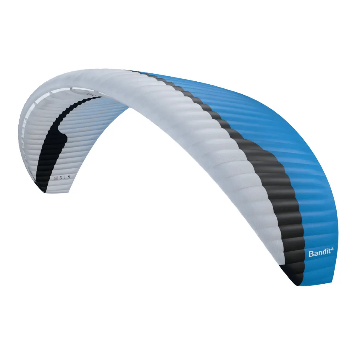 Gin Bandit 2 Ultra Light Gleitschirm, Mid EN-B, ideal für Thermik und XC, zeigt modernes Design und ultraleichte Bauweise für ambitionierte Piloten.