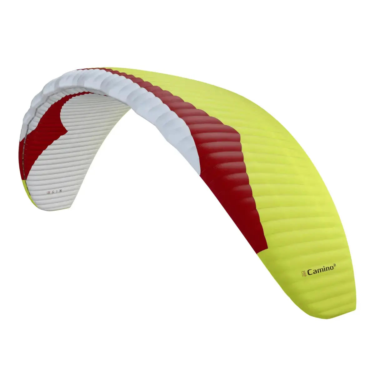 Gin Camino 2 Light (EN-C) Gleitschirm für erfahrene Piloten, optimiert für XC und Hike & Fly, mit Wave Leading Edge Technologie für maximale Leistung.