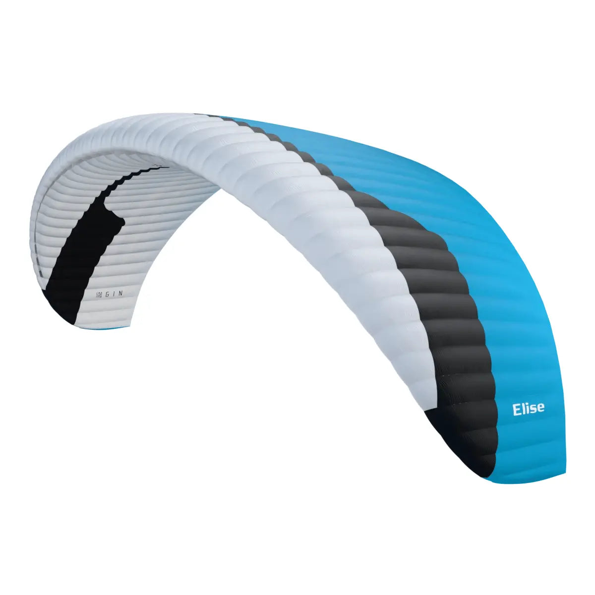 Gin Elise Leichtgewicht EN-A Gleitschirm, ideal für Einsteiger, Schulung und Hike & Fly, bietet hohe Sicherheit und einfaches Handling im alpinen Gelände.