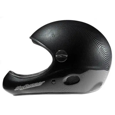 Icaro SkyRunner IC2 - Flughelm aus Kevlar-Karbon, mit Stossabsorptionssystem und Sicherheitskinnriemen, ideal für Flugsport, zeigt italienisches Design und Top-Qualität.