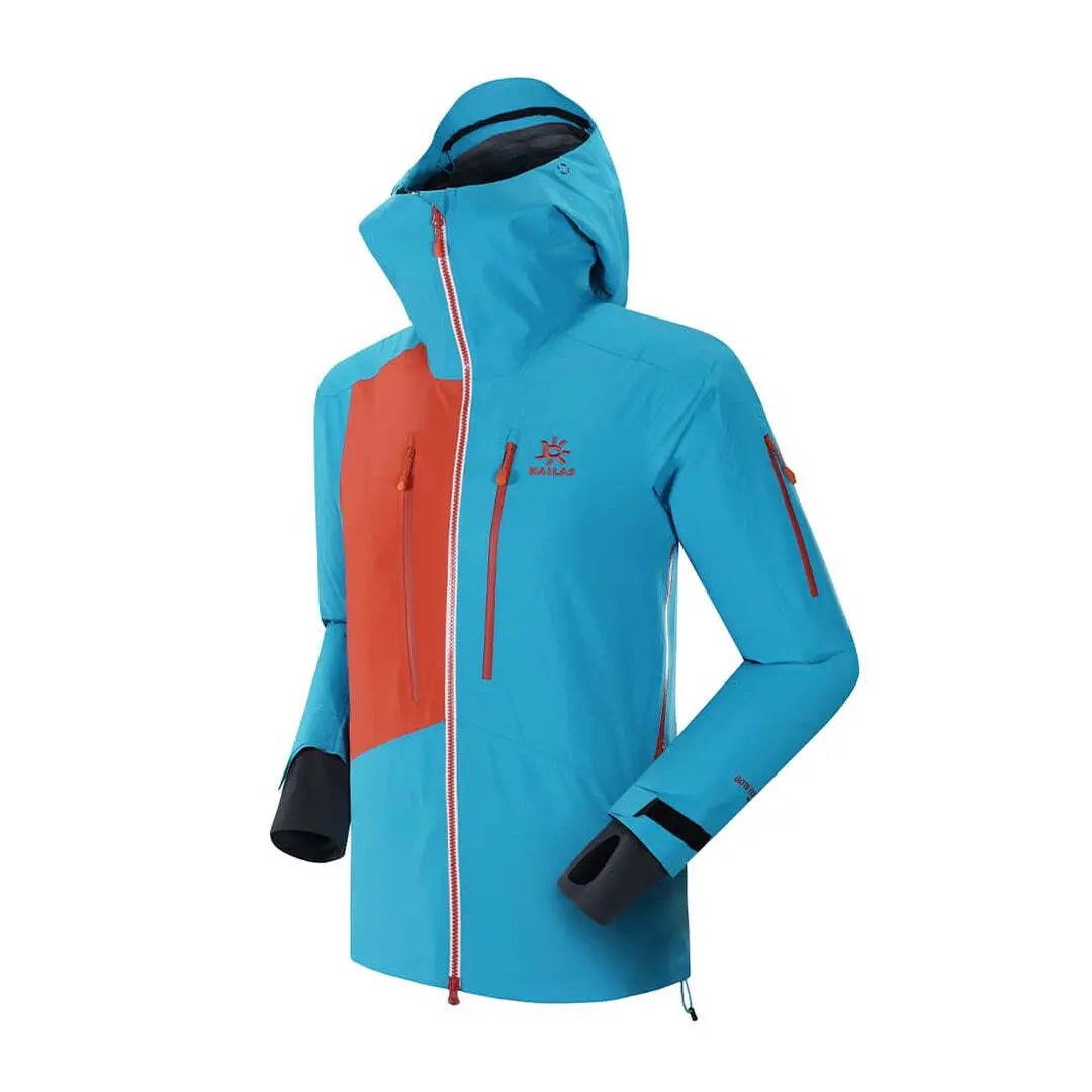 Kailas MONT PRO Hardshelljacke Herren, robustes GORE-TEX, wasserdicht, atmungsaktiv, mit Reißverschluss und Kapuze, ideal für Skifahrer und alpine Abenteuer.