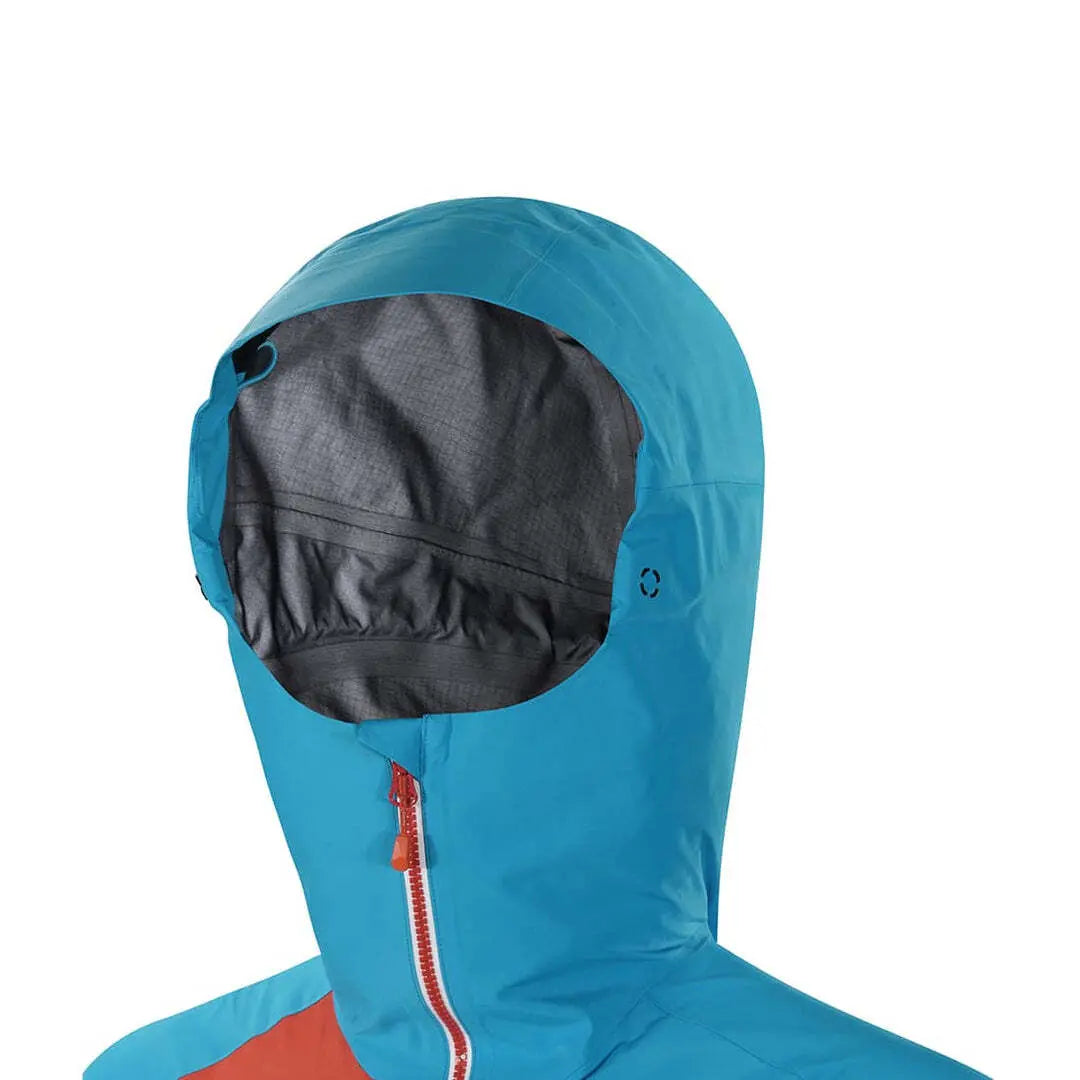 Kailas MONT PRO Hardshelljacke für Herren mit Reißverschluss, helmtauglicher Kapuze, wasserdichter Unterarmbelüftung und Brusttasche, ideal für Skifahren und alpines Bergsteigen.