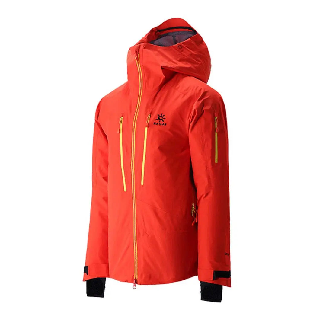 Kailas MONT PRO Hardshelljacke für Herren mit Kapuze, robust und wasserdicht, ideal für Skifahren, mit GORE-TEX-Material und Belüftungsreißverschlüssen.