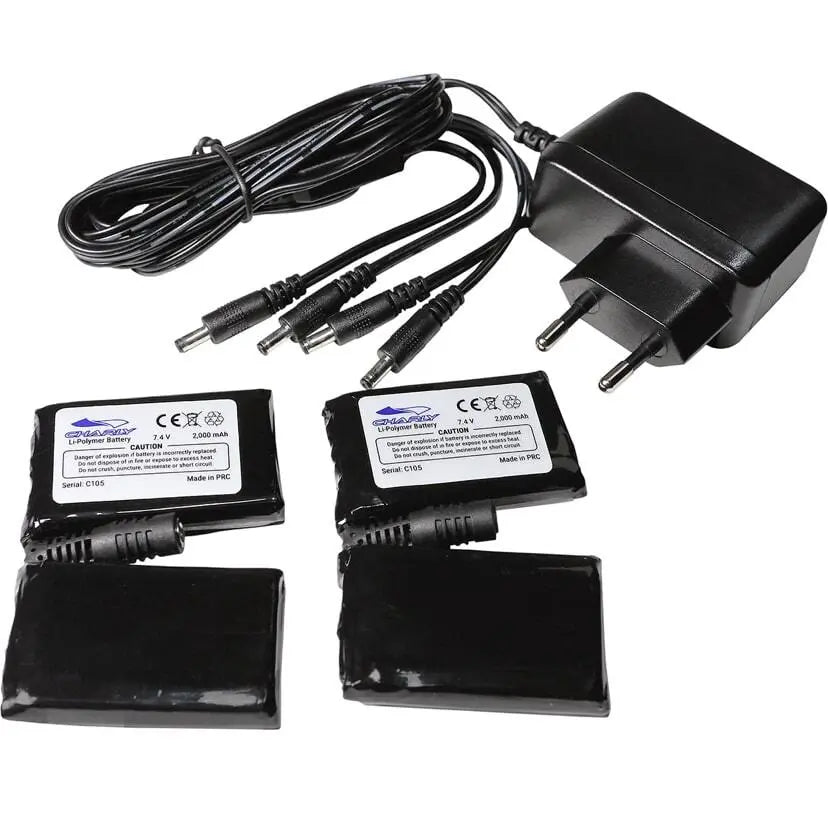 Charly Polarheat Light Heizhandschuh (Frühling) mit Ladegerät und Kabeln, ideal für Gleitschirmfliegen, bietet effiziente Fingerheizung und verlängerte Heizdauer.