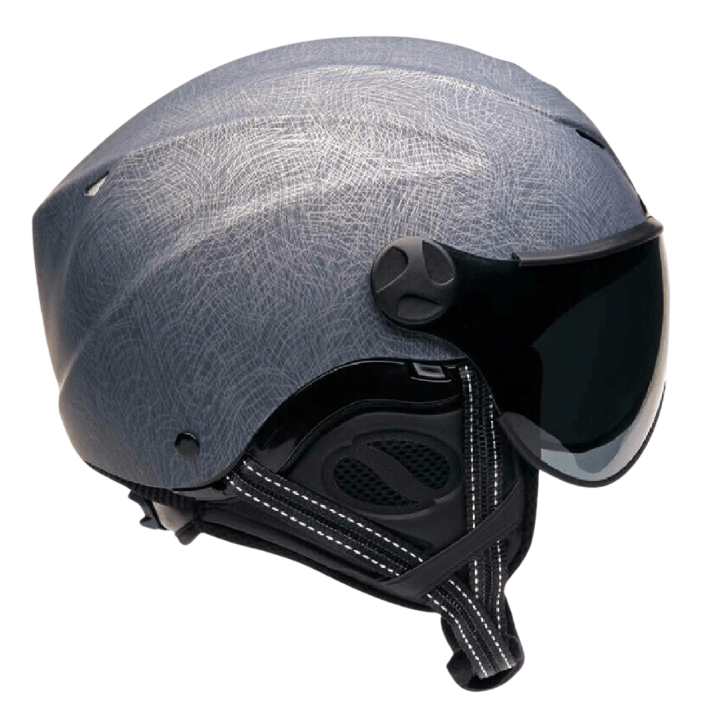 Icaro Nerv 2.0 Scratch - Spezial Edition Gleitschirmhelm mit abnehmbaren Ohrenschützern und verstellbarem Justierrad, ideal für Flugsportler, ohne Visier.