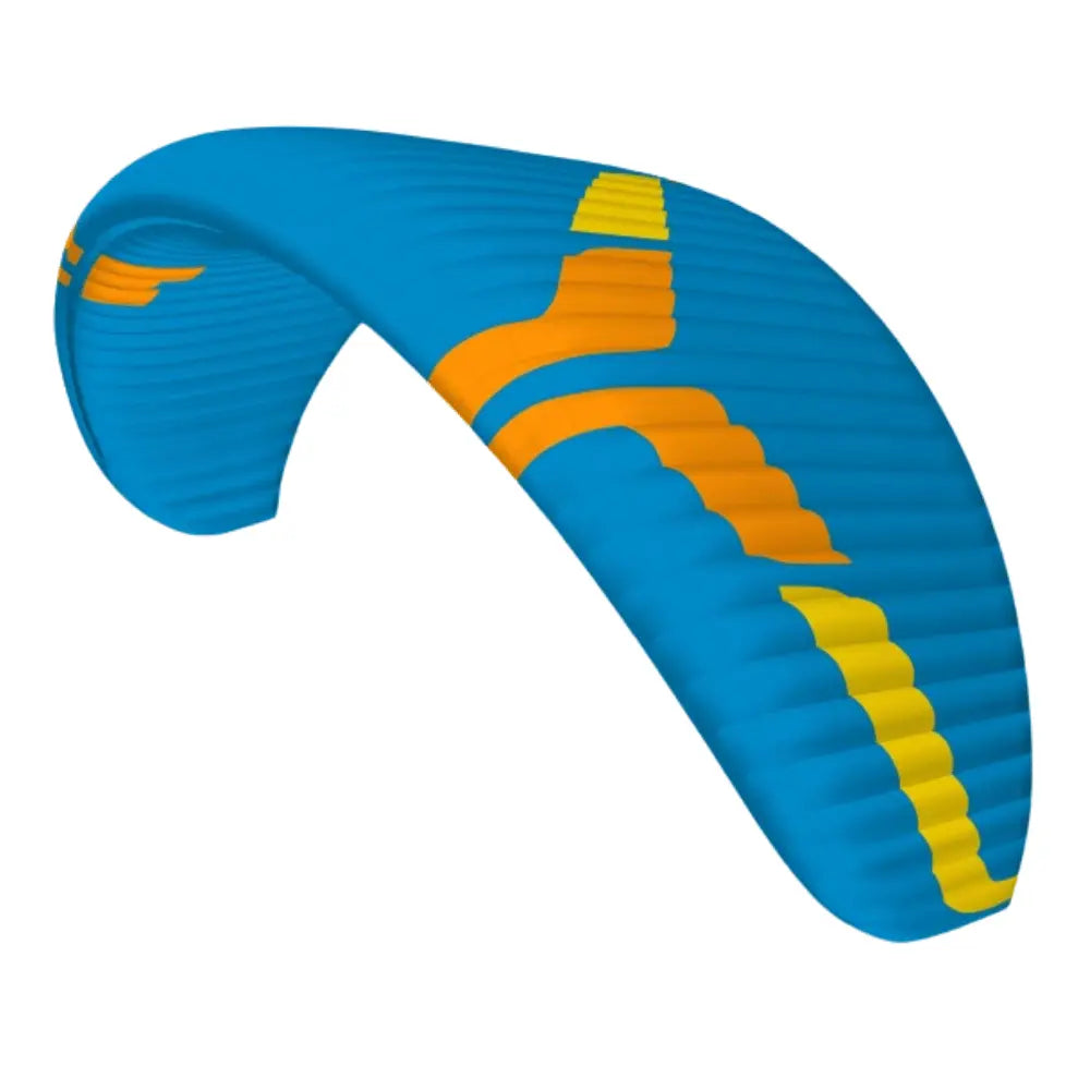 Ozone Buzz Z7 Gleitschirm, bekannt für einfache Handhabung und hohe Sicherheit, zeigt neue Technologie in Flügelform und Verstärkung für verbesserte Stabilität und Effizienz.