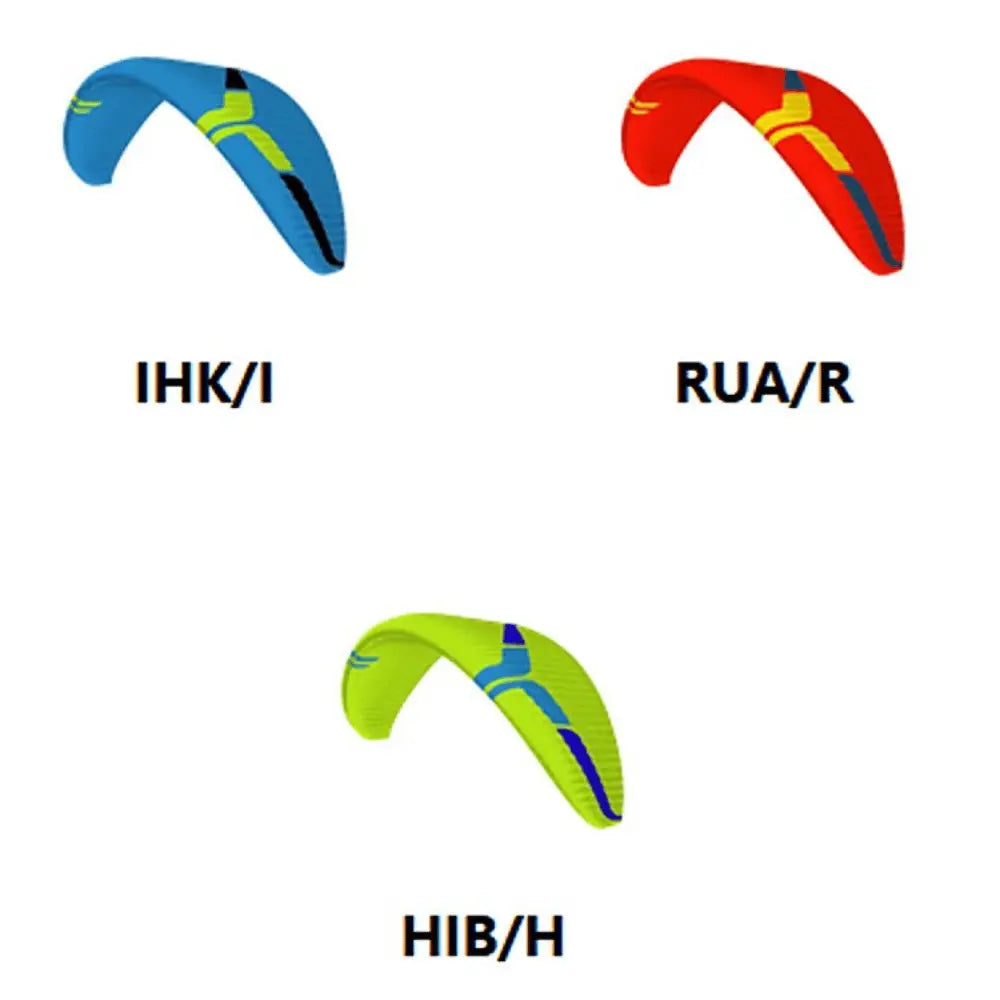 Ozone Rush 6 Gleitschirm farben übersicht. Der ozone Rush 6 ist bekannt für hohe Gleit- und XC-Leistung, ideal für erfahrene Piloten.