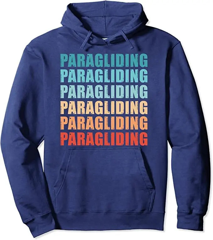 Paragliding Hoodie Schriftzug mit Kapuze, ideal für Gleitschirmflieger, zeigt „Paragliding Is My Therapy“ Design. Hochwertige Verarbeitung, perfekt für Sportliebhaber.