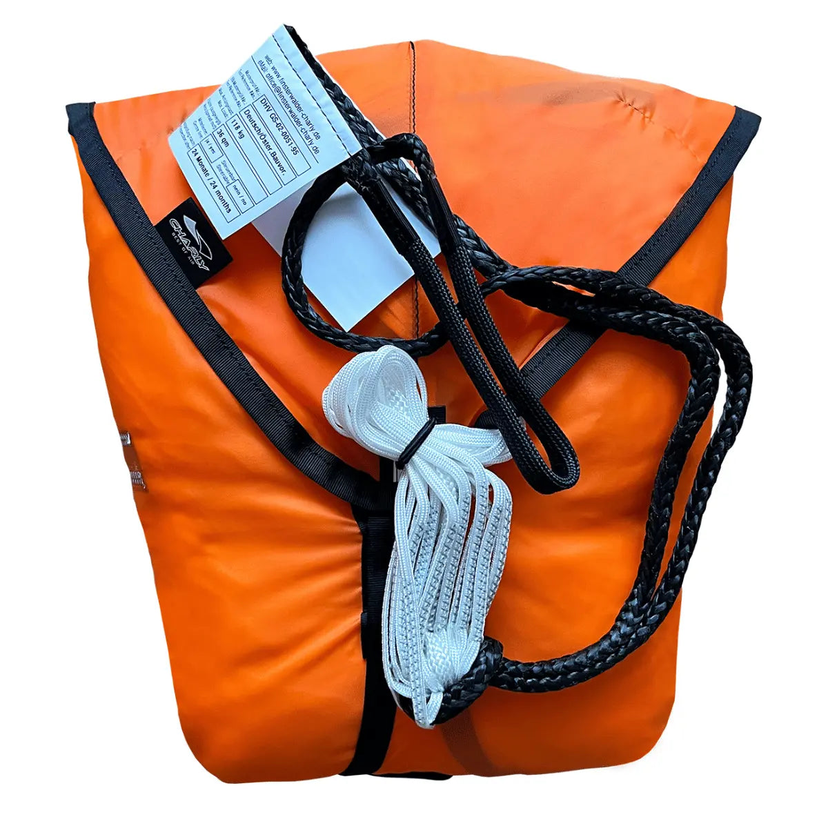 Charly Second Chance Rettungsschirm im Container verpackt, weltweit meistverkauftes Gleitschirm-Rettungsgerät, kompakt und leicht, zertifiziert, geeignet für Gleitschirm Rettung