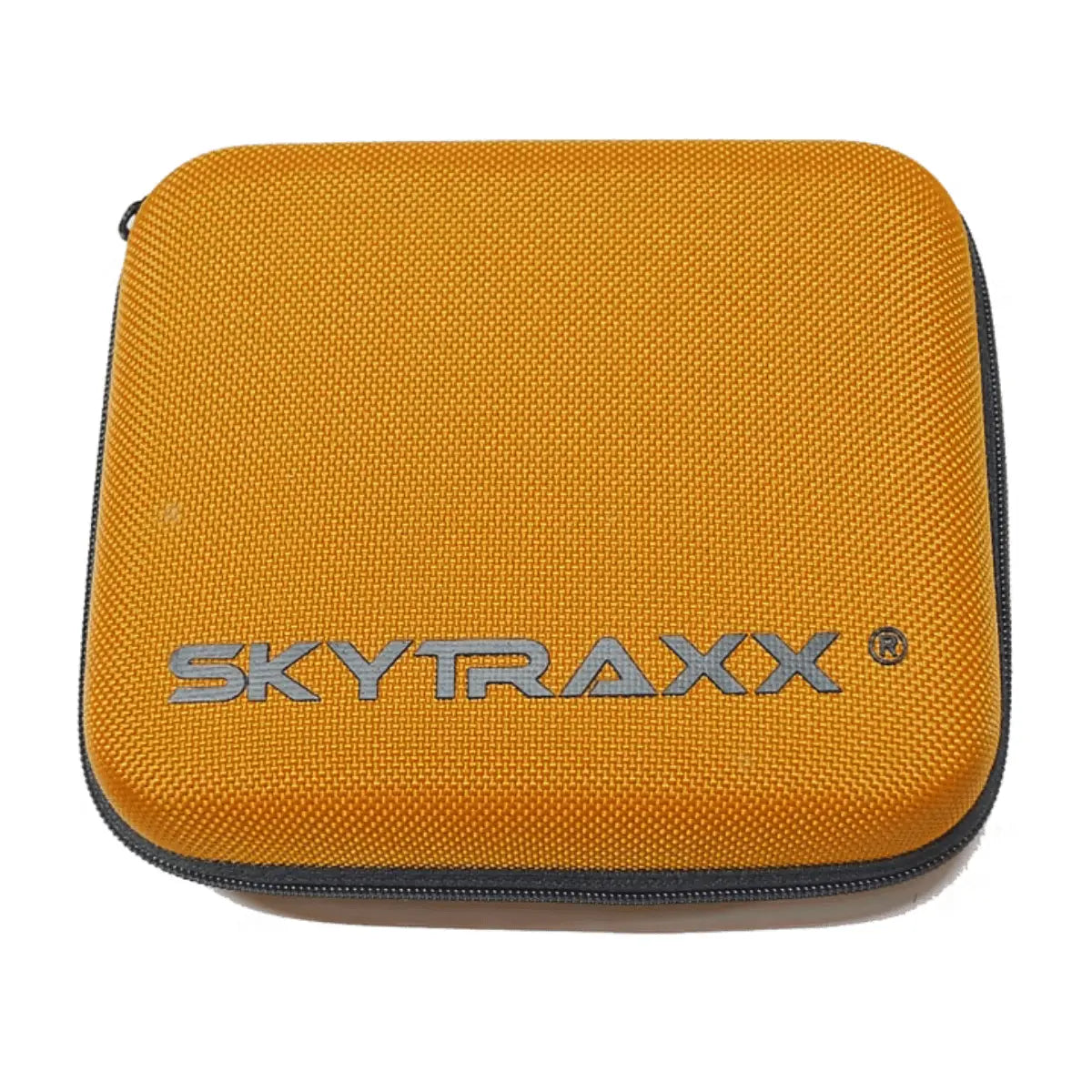 Orange Skytraxx Hardcase Variometer Schutzbox mit Reißverschluss und geprägtem Logo.