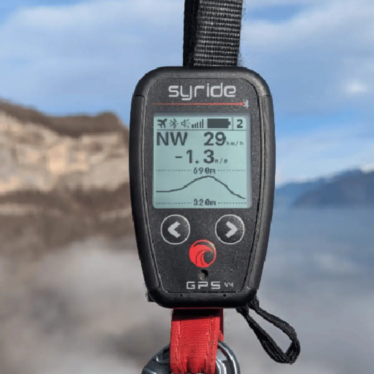 Syride GPS V4 Vario: Ultraleichtes GPS-Gerät für Gleitschirmflieger mit Höhenmesser und Geschwindigkeitsanzeige