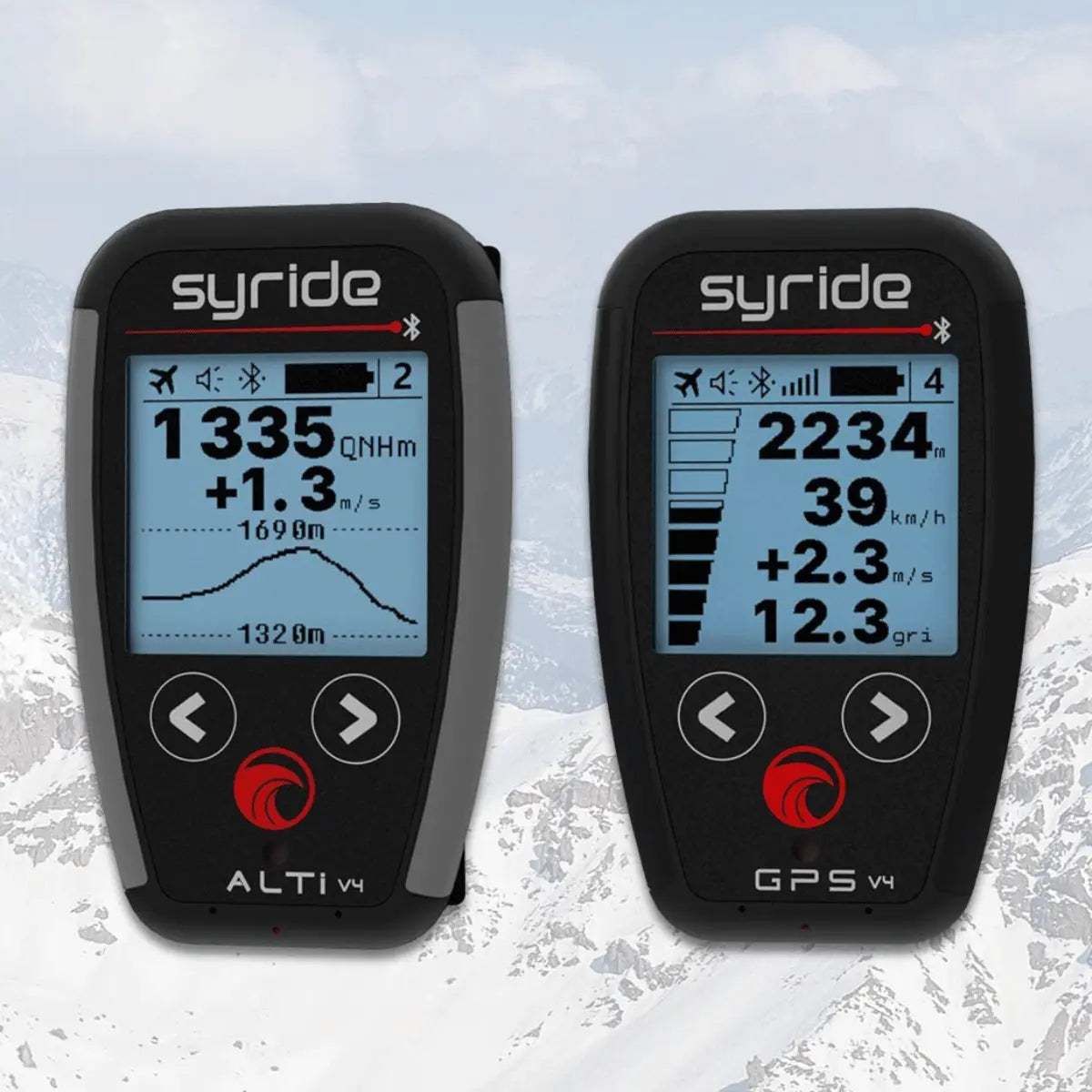 Syride GPS V4: Ultraleichtes GPS Vario mit Höhenmesser, Geschwindigkeit und Steigrate