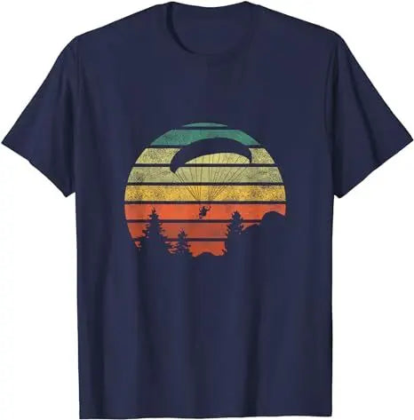 Paragliding T-Shirt Retro mit Gleitschirm-Design, ideal für Paraglider und Sportliebhaber, inspiriert von Paragliding Is My Therapy. Perfekt für den nächsten Flug.
