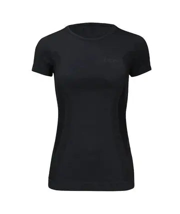 Lenz Thermo T-Shirt Merino 6.0 mit Logo, ideal für kalte Tage, bietet Wärmeisolation und Komfort durch Merinowolle und flache Nähte.