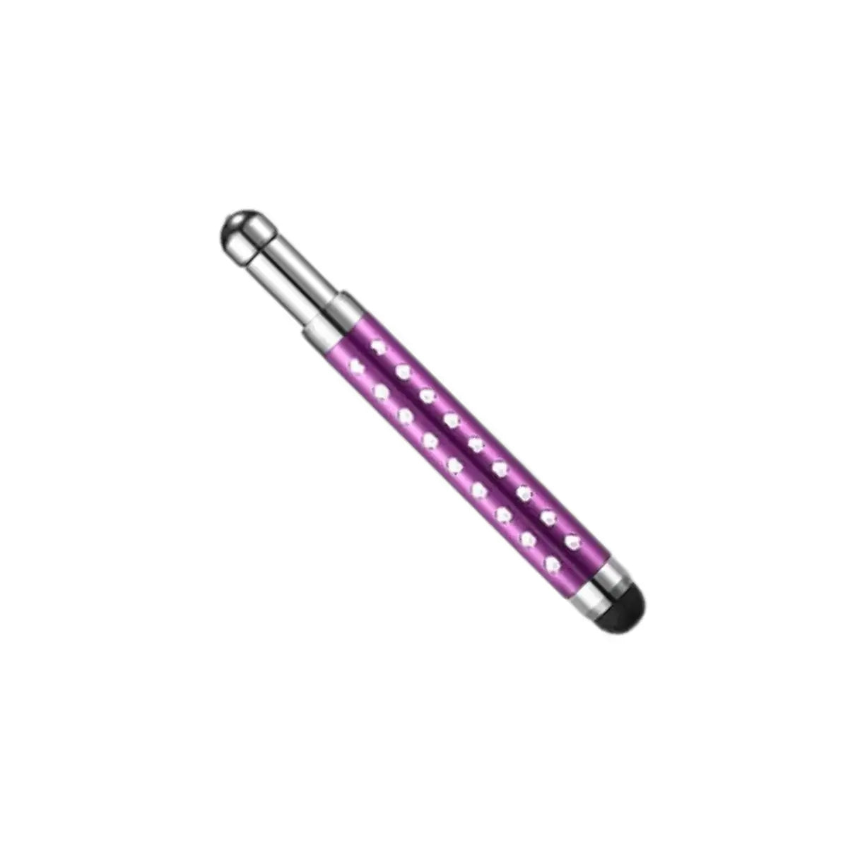 Kompakter Touchscreen Stift fürs Cockpit - ausziehbar, in lila mit metallischem Design, ideal für präzise Bedienung von Fly Electronics und Variometern beim Paragliding.