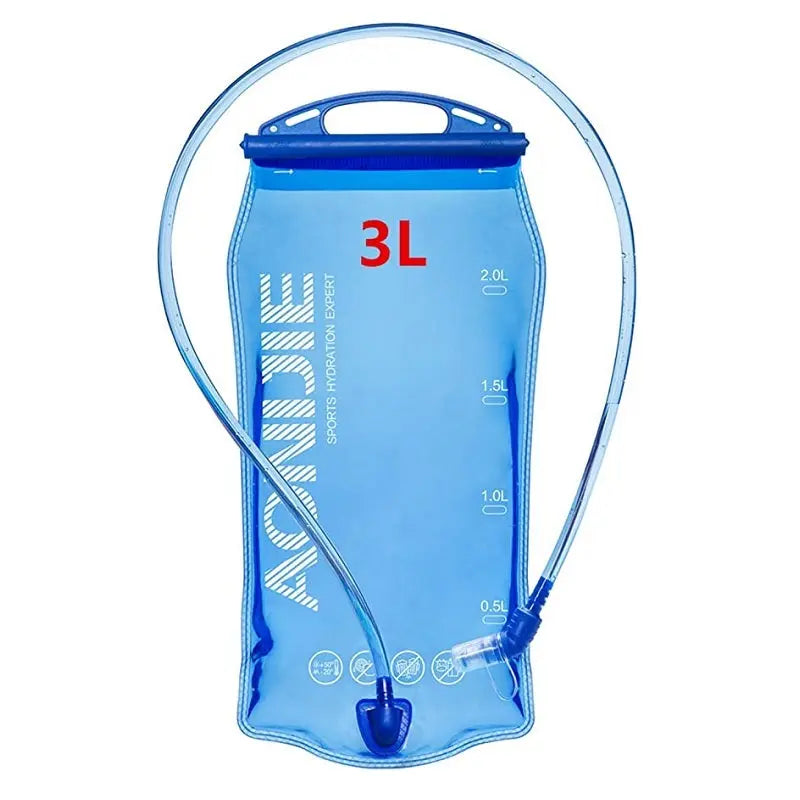 Aonijie Trinkblase PEVA mit abnehmbarem Schlauch, ideal für Outdoor-Aktivitäten wie Paragliding, erhältlich in Größen von 1 bis 3 Litern.