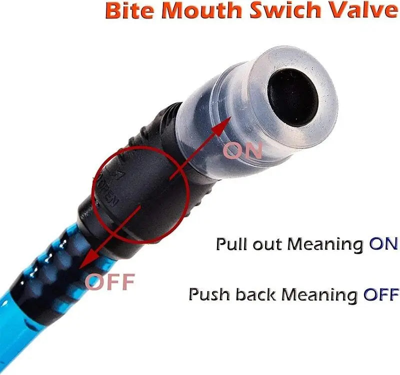 Nahaufnahme der Aonijie Trinkblase PEVA mit abnehmbarem Schlauch, ideal für Outdoor-Aktivitäten, verfügbar in Größen 1l bis 3l. Perfekt für Gleitschirmfliegen und mehr.