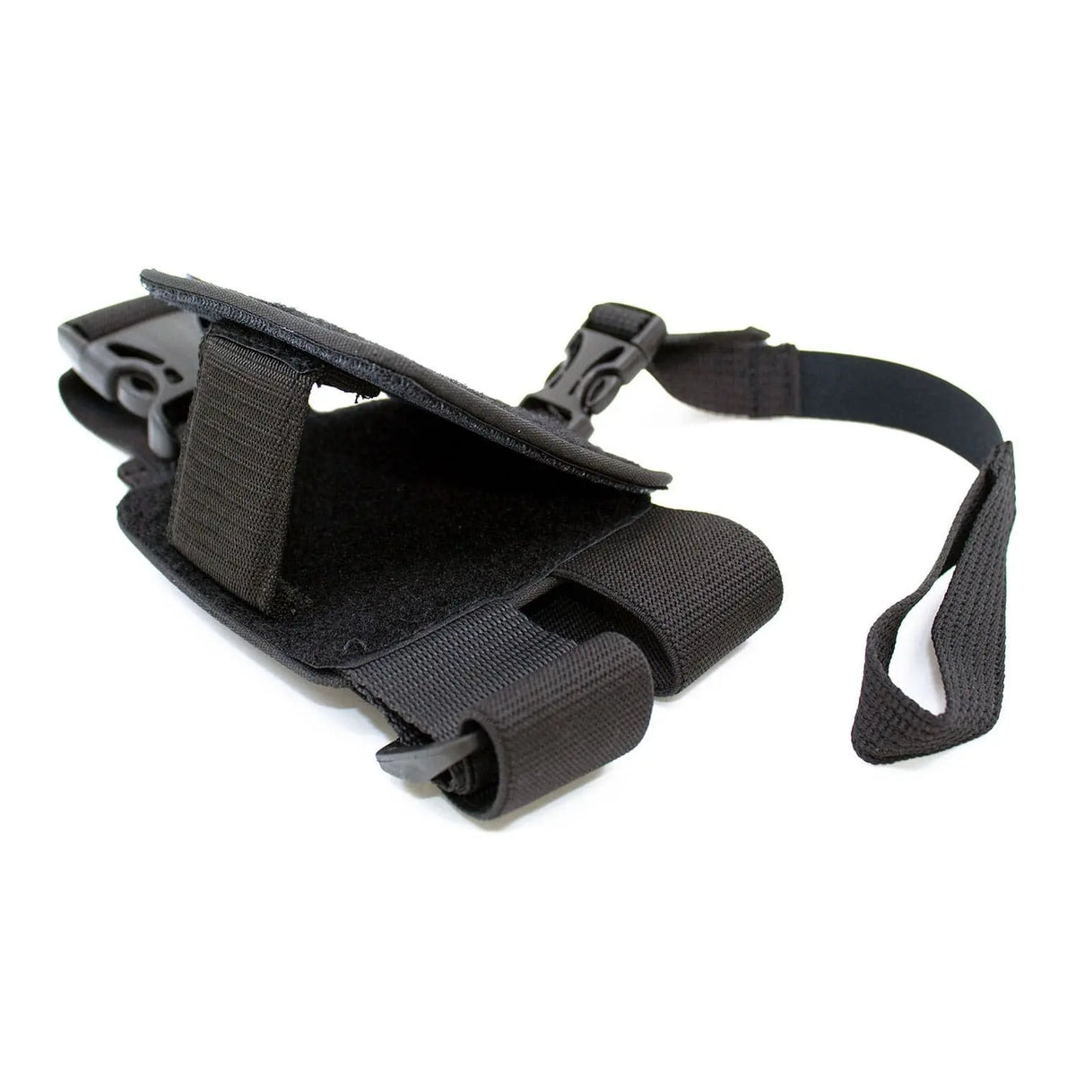 Skytraxx Variometer Komfort Beinhalterung mit doppelt geführten Beingurten, Sicherungsschlaufe und einstellbarem Neigungswinkel, ideal für sicheren Halt und Bedienkomfort während des Fluges.