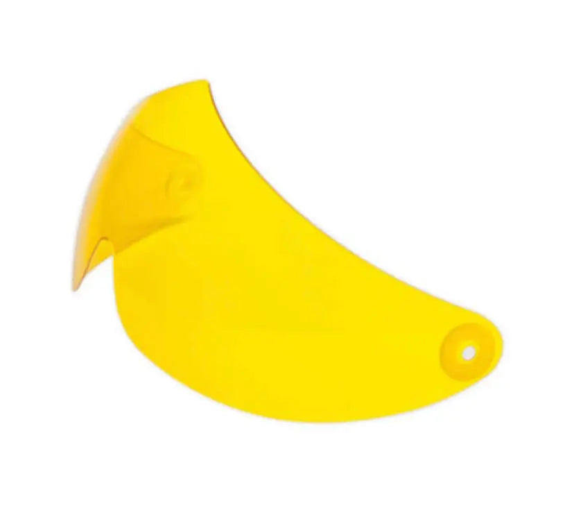 Visier für Charly Loop, ein gelbes, optisch hochwertiges Visier, das verzerrungsfrei, kratzfest und antifog ist. Ideal für Gleitschirme, sicher und leicht montierbar.